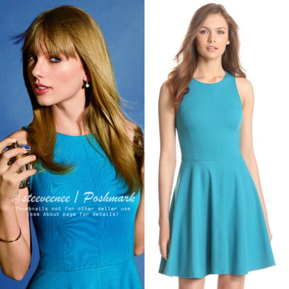 Rebecca Taylor Ponte Pleated Dress ASO Taylor Swift - Picture 1 of 6